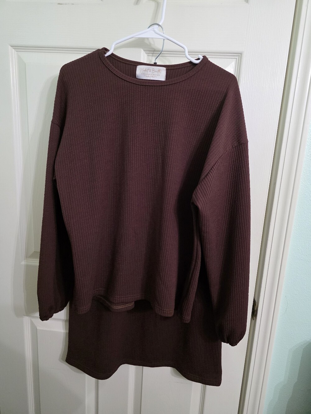 Modest and Beautiful Brown Skirt Set